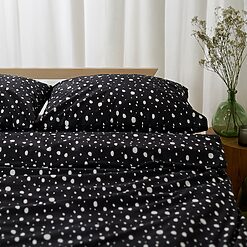 Sinsay - Set lenjerie de pat din bumbac - Negru-Home > living room > bed linen