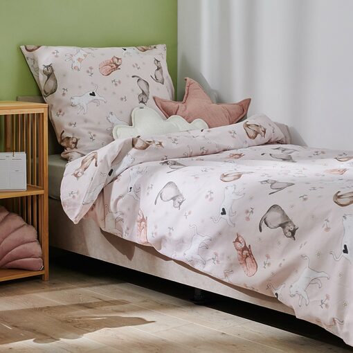 Sinsay - Set lenjerie de pat din bumbac - Roz-Home > living room > bed linen