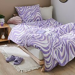 Sinsay - Set lenjerie de pat din bumbac - Violet-Home > living room > bed linen