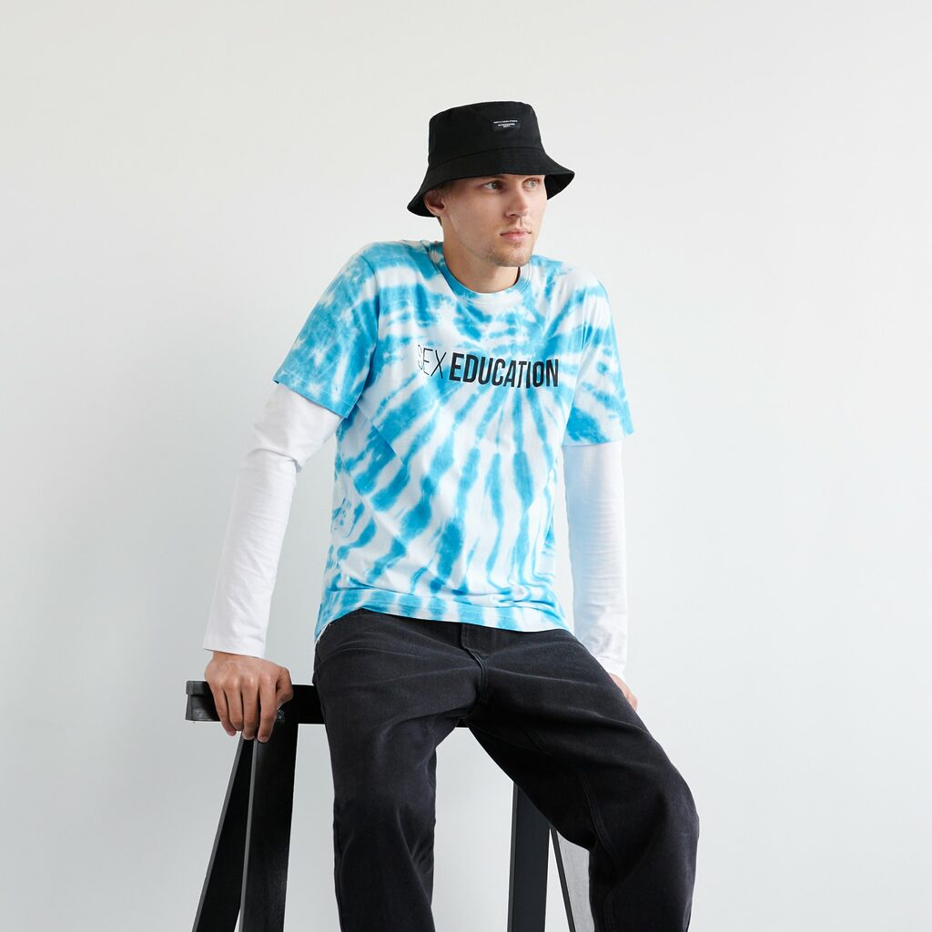 Sinsay - Tricou cu mânecă lungă - Albastru-For him > clothes > t-shirts