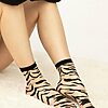 Sosete nude si negru cu animal print Fiore Steppe 15 den-SOSETE DAMA LYCRA & TALPICI