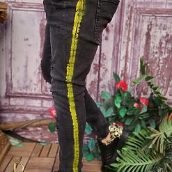 Gri cu dunga galbena