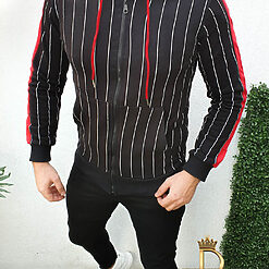 Neagra cu dungi albe - BZ118-Reduceri