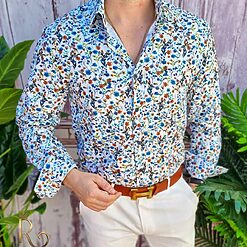 Camasa Reginald de barbati Slim Fit cu imprimeuri CM502 4