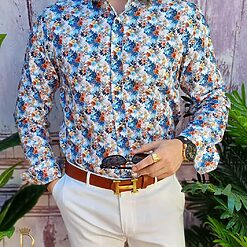 Camasa Reginald de barbati Slim Fit cu imprimeuri CM504 3