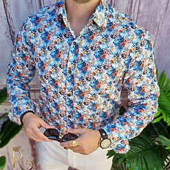 Camasa Reginald de barbati Slim Fit cu imprimeuri CM504 4