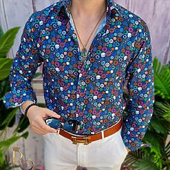 Camasa Reginald de barbati Slim Fit cu imprimeuri CM505 3