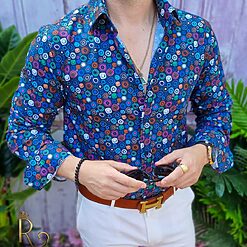 Camasa Reginald de barbati Slim Fit cu imprimeuri CM505 4