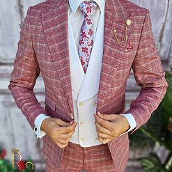 Vesta alba si Pantalon - C3160-Costume