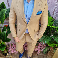 Sacou si Pantalon cu pense - C4030-Costume