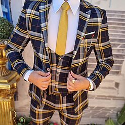 Bleumarin cu dungi galbene