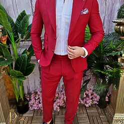 Sacou si Pantalon cu pense - C4028-Costume