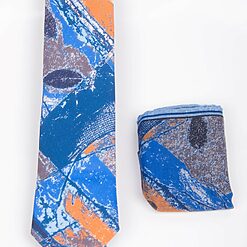 Cravata multicolora cu batista - CV154-Accesorii