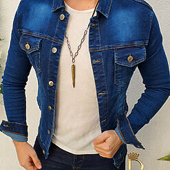 Geaca de blug Slim Fit de barbati elastica GB35 2