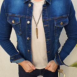 Geaca de blug Slim Fit de barbati elastica GB35 3