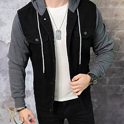 Neagra cu gluga - GB182-Geci Denim