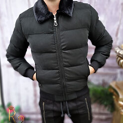 cu blana neagra la guler - GC624-Geci / Cojoace