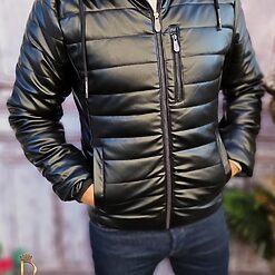 Geaca de iarna barbateasca gluga detasabila GC638 4