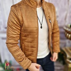 Geaca de iarna barbateasca maro slim fit GC639 4