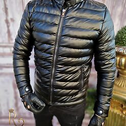 Geaca de iarna neagra imblanita la interior GC616 2