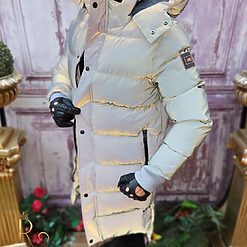 Geaca de iarna reflectorizanta Groasa si lunga cu gluga GC752 4