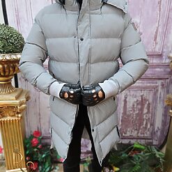 Geaca de iarna reflectorizanta Groasa si lunga cu gluga GC752 5