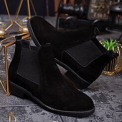 Ghete barbatesti negre din piele naturala GH105 1