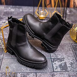 Negre din piele - GH116-Ghete