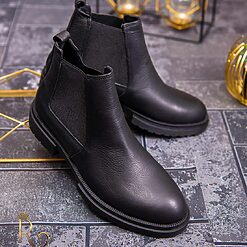 Negre din piele - GH118-Ghete