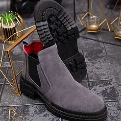 gri din piele intoarsa 100% naturala - GH71-Ghete