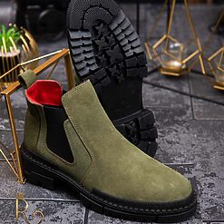 din piele intoarsa 100% naturala - GH72-Ghete