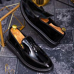 Talpa inalta neagra – AD290-Mocasini Casual