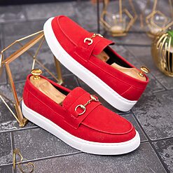 Mocasini de barbati casual rosii talpa inalta ultra usoara – AD527 3