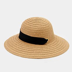 Mohito - Pălărie cu boruri largi și panglică - Bej-Accessories > hats