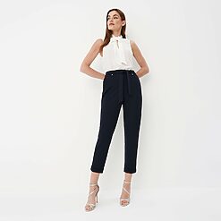 Mohito - Pantaloni eleganți - Bleumarin-All > trousers