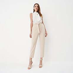 Mohito - Pantaloni eleganți - Ivory-All > trousers