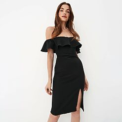 Mohito - Rochie cu umeri goi - Negru-All > dresses > cocktail dresses