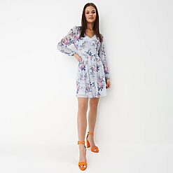 Mohito - Rochie mini cu flori - Violet-All > dresses