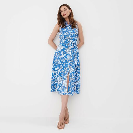 Mohito - Rochie tip cămașă - Albastru-All > dresses > floral dresses