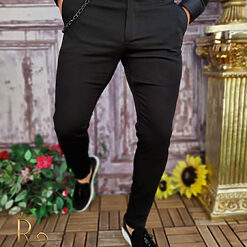 Pantalon elegant barbatesc negru