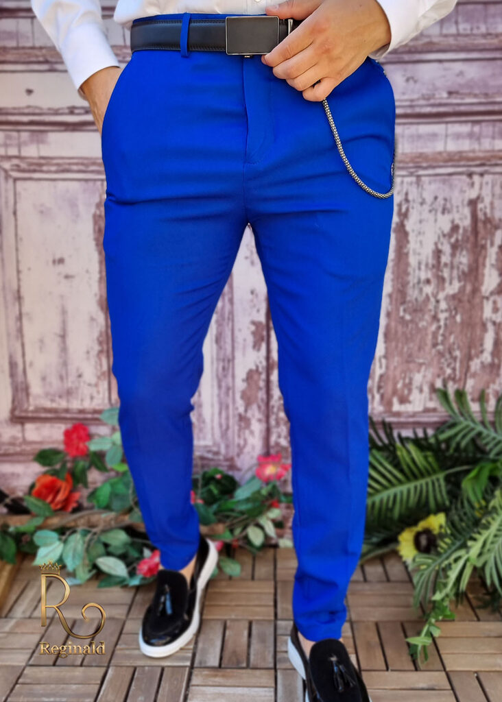 Pantaloni Albastru electric de bărbați