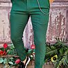 Pantaloni Verde imperial de bărbați
