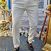Pantaloni de barbati albi ivoire