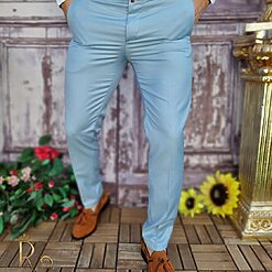Pantaloni eleganti de barbati Slim Fit si Conici PN651 2