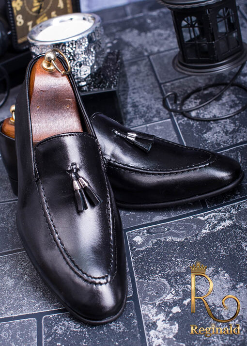 Pantofi Loafers Reginald din piele 100% - P186-Pantofi