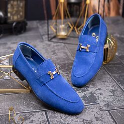 Pantofi Loafers de barbati albastru