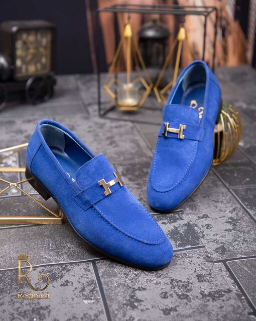 Pantofi Loafers de barbati albastru