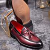 Pantofi Loafers de barbati bordo