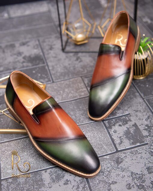 Pantofi Loafers de bărbați din piele naturala