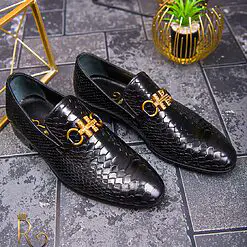 Pantofi Loafers de barbati din piele naturala